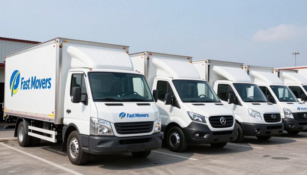 أسطول سيارات فاست موفرز المجهز لنقل العفش