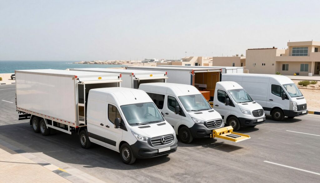 أسطول سيارات مجهز لخدمة نقل عفش فورية بجدة