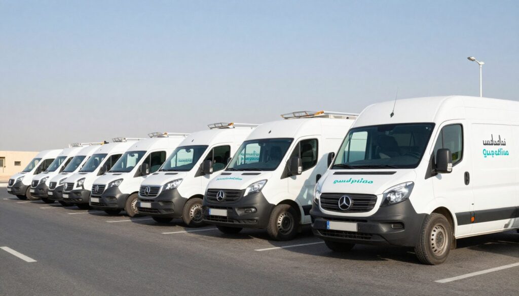 أسطول سيارات نقل العفش المتطور لدى شركة نقل عفش موثوقة بجدة