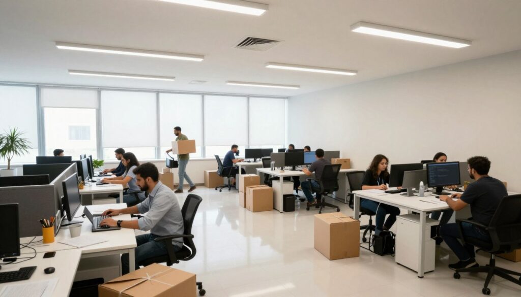 الحفاظ على استمرارية العمل أثناء نقل المكاتب في جدة