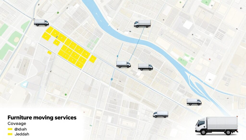 تغطية خدمات نقل عفش حديث في جميع أحياء جدة