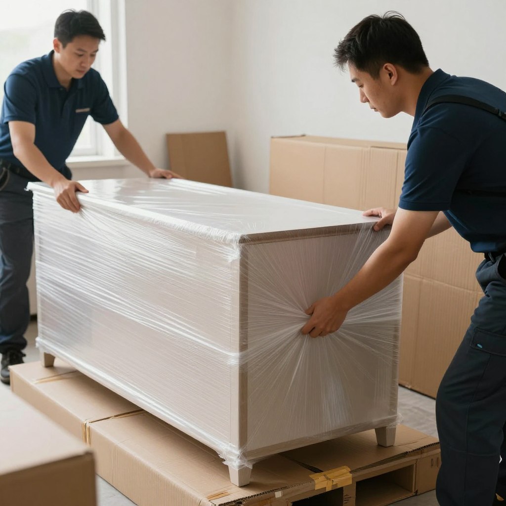 تغليف احترافي للأثاث لضمان نقل عفش سريع وآمن