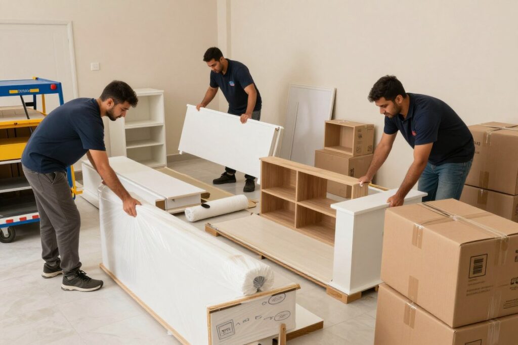 خدمات متكاملة لنقل أثاث المنازل بجدة تشمل التغليف والفك والتركيب