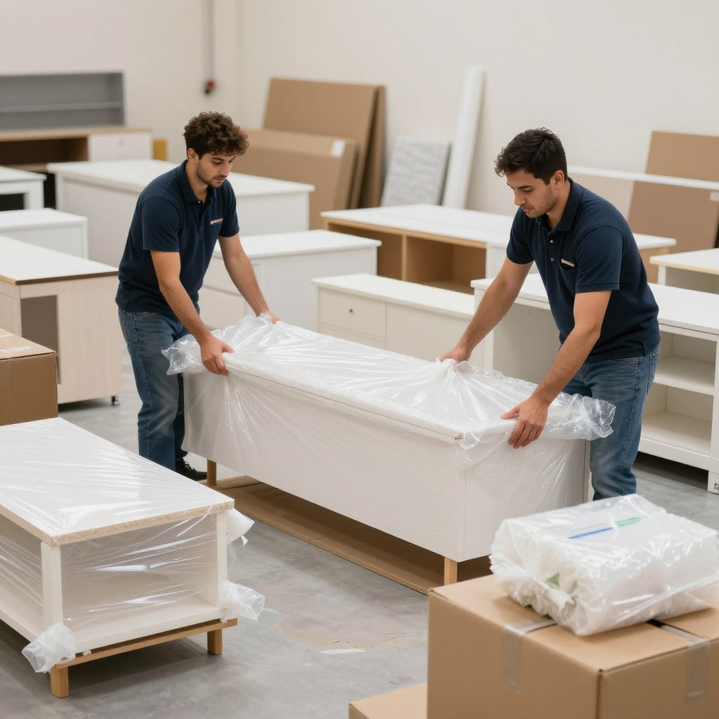 خدمة تغليف العفش الاحترافية من مؤسسة النقل السريع بجدة