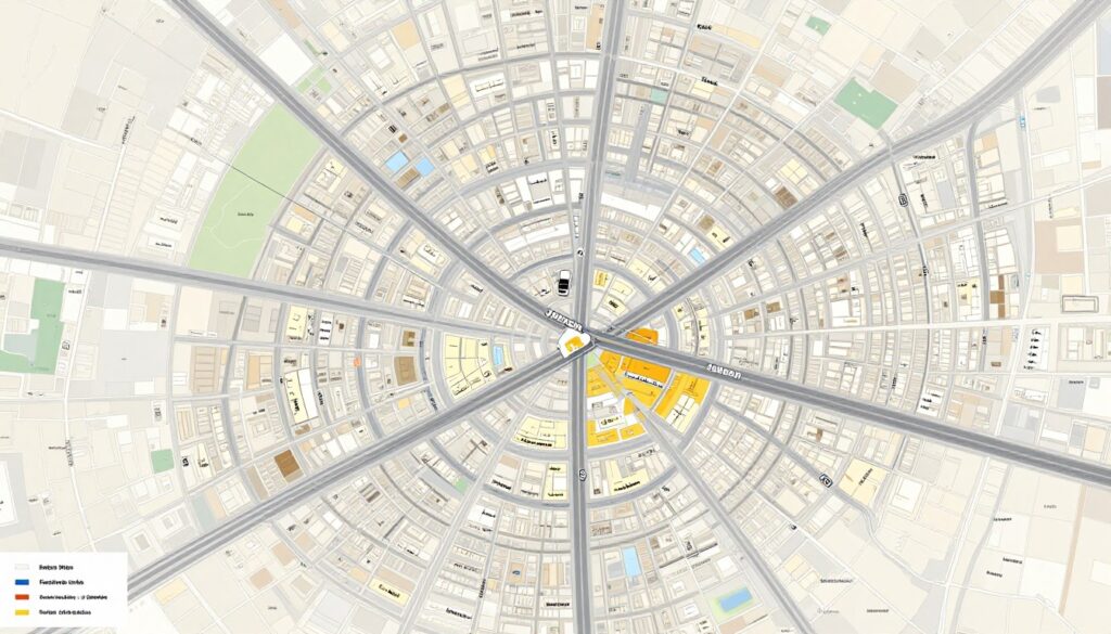 خريطة توضح مناطق خدمة نقل عفش بدون تأخير جدة