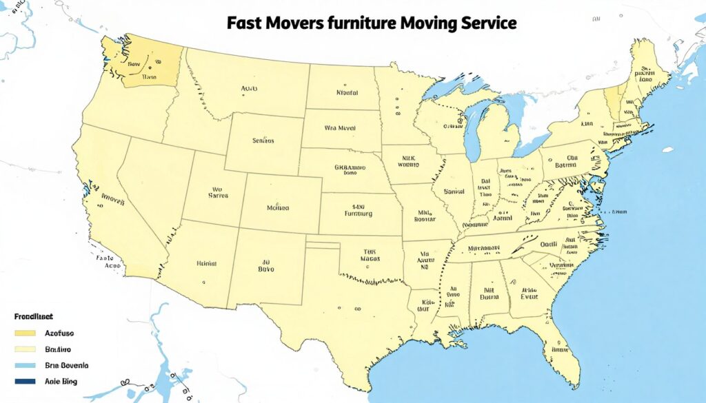 خريطة مناطق خدمة نقل العفش من فاست موفرز