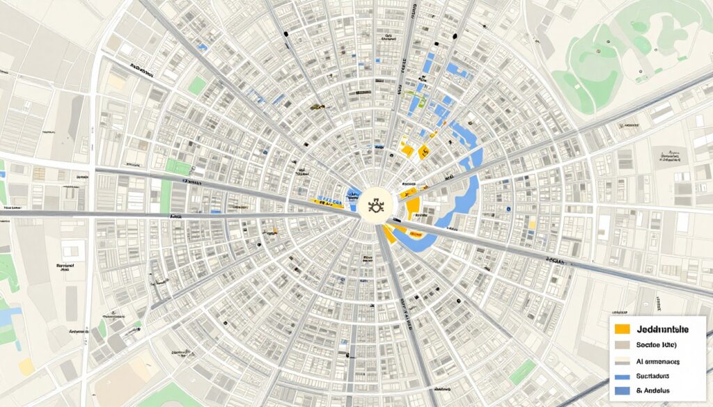 خريطة مناطق نقل عفش موثوق بجدة التي تغطيها مؤسسة النقل السريع