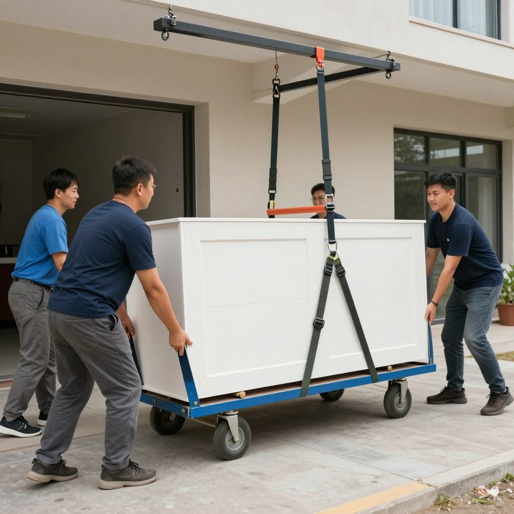 رفع الأثاث الثقيل بأمان خلال عملية نقل عفش سريع