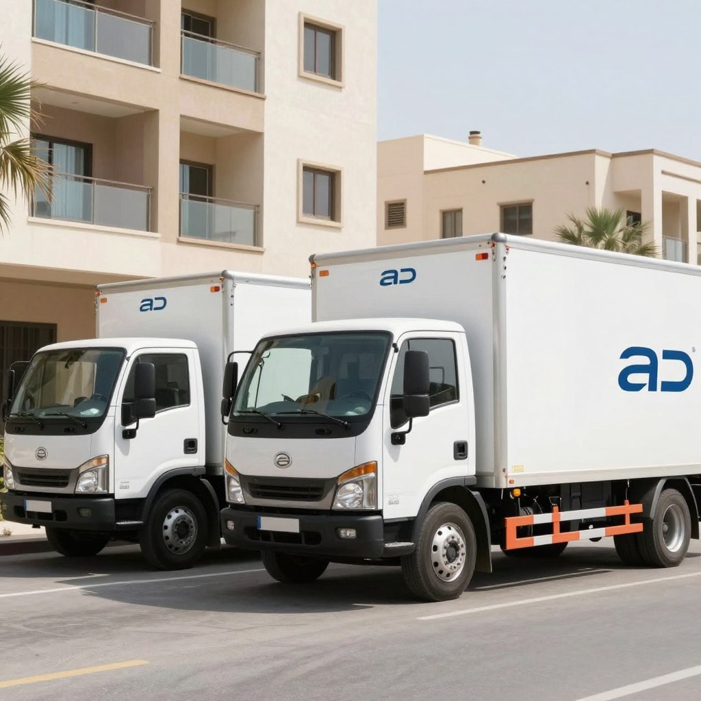 سيارات نقل العفش المجهزة من مؤسسة النقل السريع بجدة