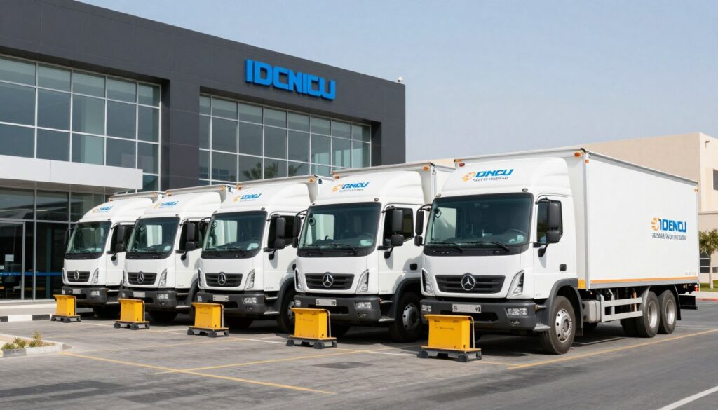 سيارات نقل عفش مجهزة تابعة لمؤسسة النقل السريع في جدة