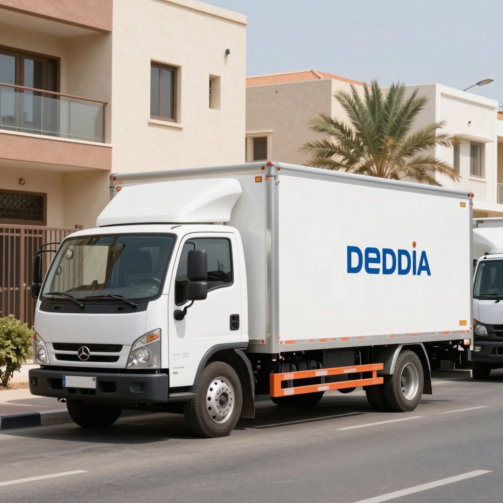 سيارات نقل عفش مجهزة داخل أحياء جدة