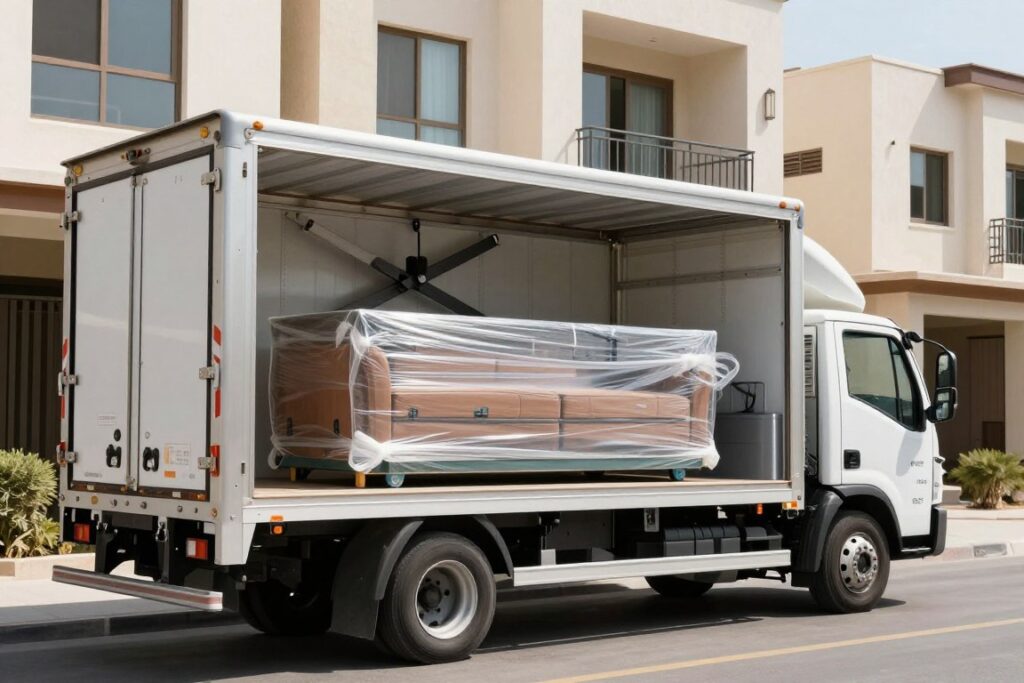سيارة نقل عفش مجهزة لنقل الأثاث داخل جدة وخارجها