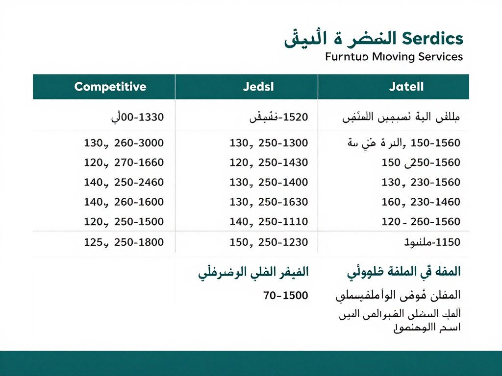 عرض أسعار تنافسية لخدمات نقل العفش بجدة