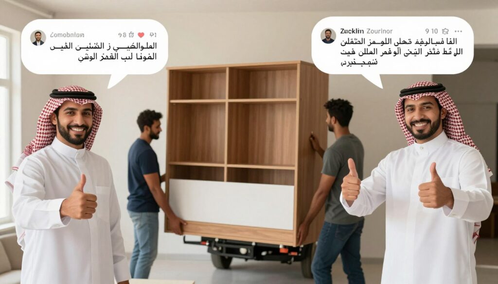 عملاء راضون عن خدمة نقل عفش بجدة