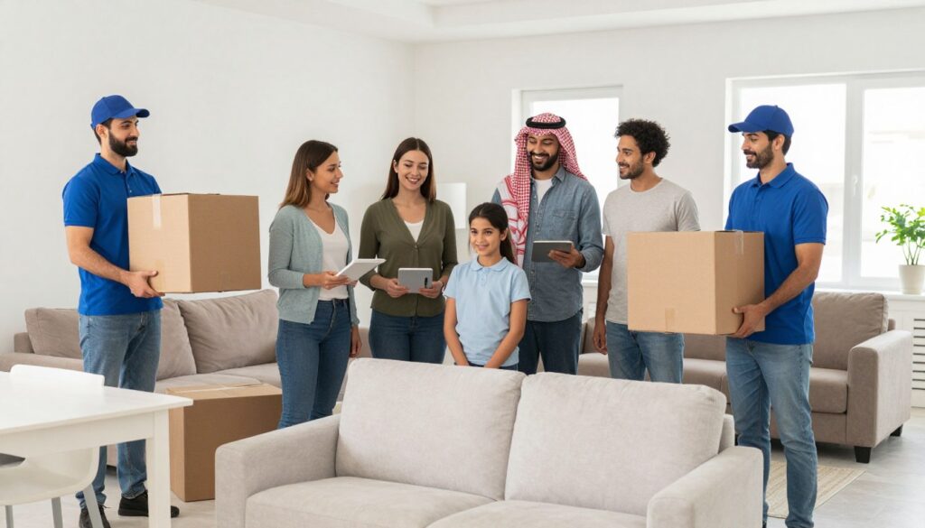 عملاء سعداء بخدمة نقل أثاث المنازل في جدة