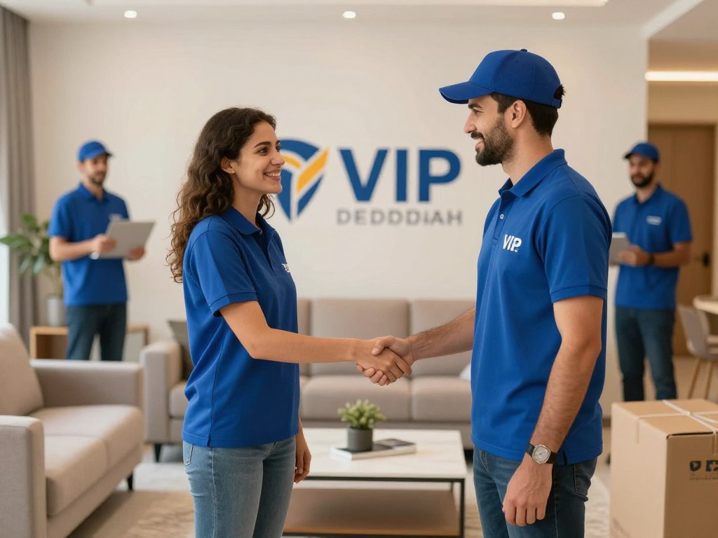 عميل سعيد بخدمة نقل عفش VIP جدة من مؤسسة النقل السريع