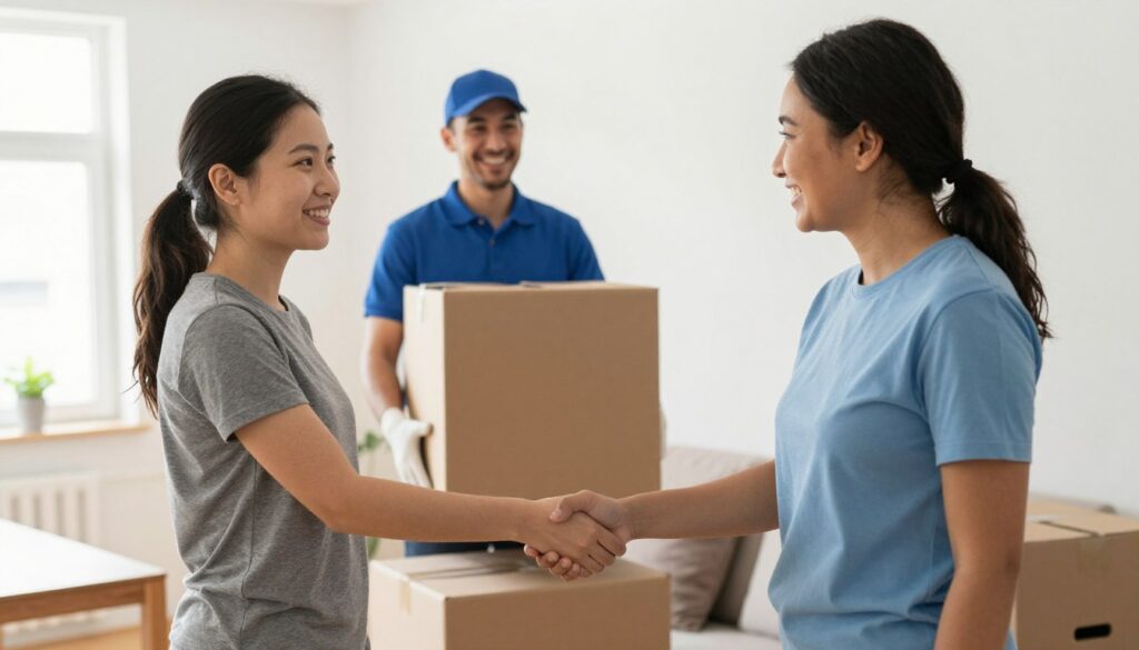 عميل سعيد بخدمة نقل عفش سريع من مؤسسة النقل السريع