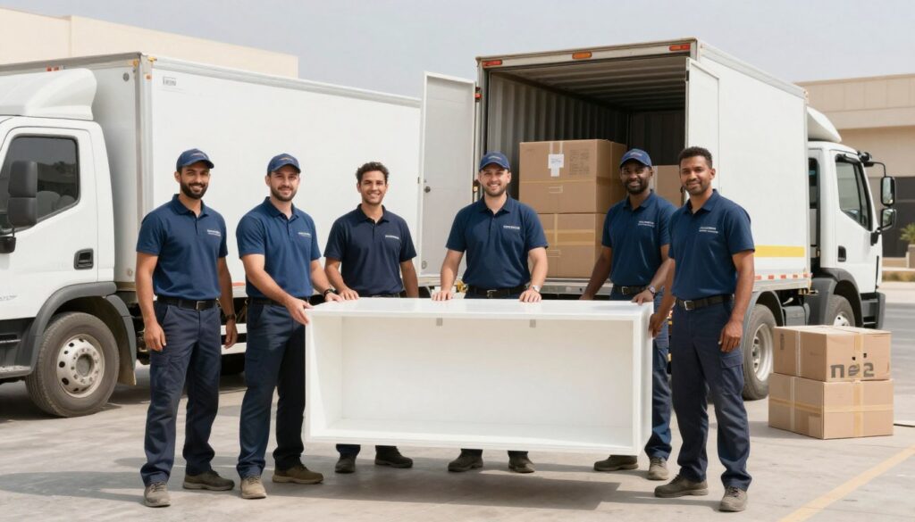 فريق العمل المحترف في شركة نقل عفش موثوقة بجدة