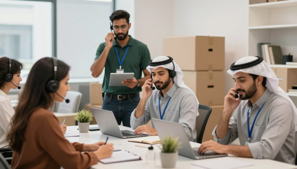 فريق خدمة العملاء في شركة نقل عفش سريع في جدة