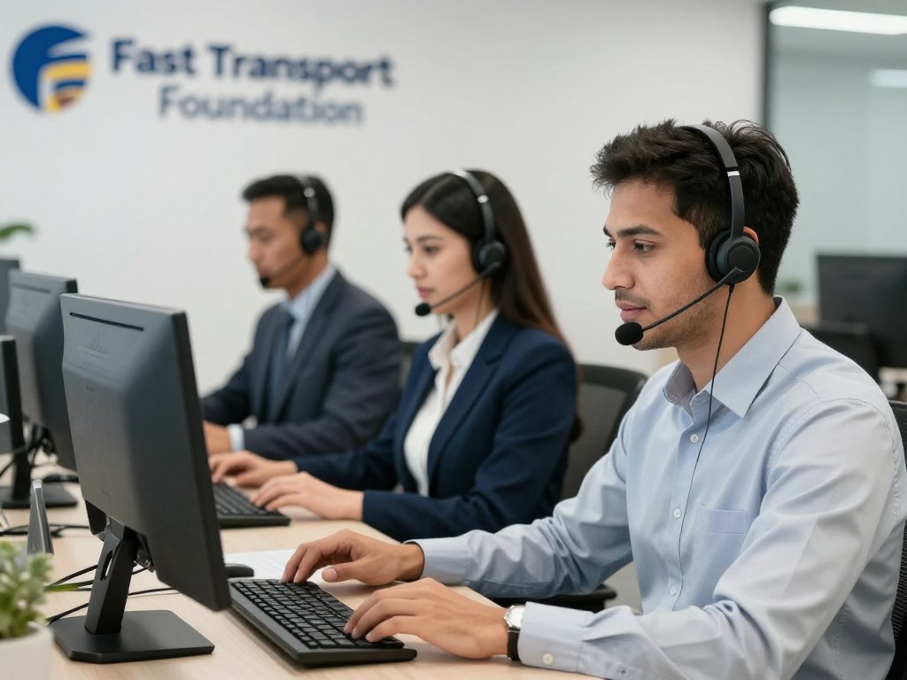 فريق خدمة العملاء في مؤسسة النقل السريع لنقل العفش داخل جدة