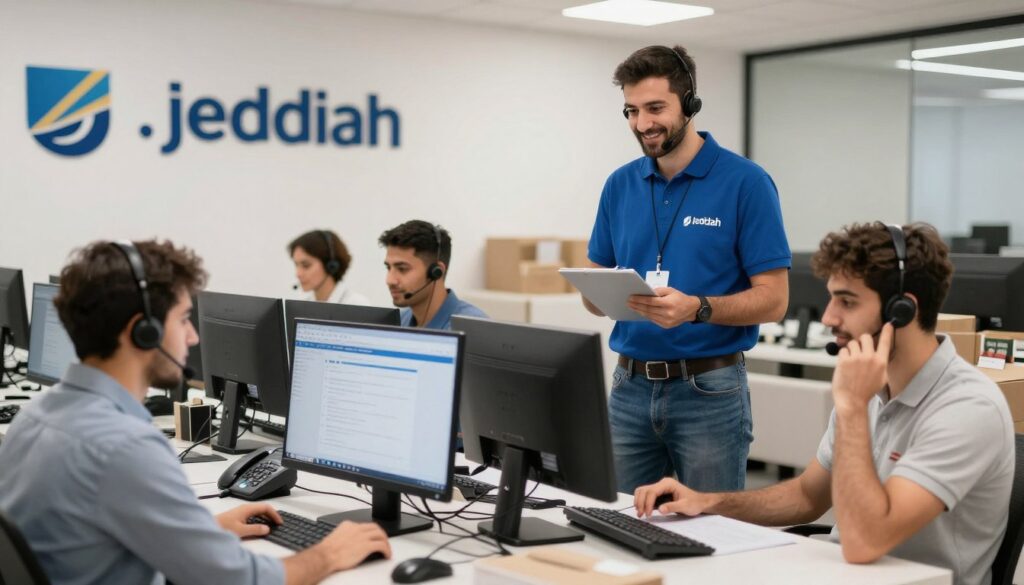 فريق خدمة العملاء لشركة نقل عفش بجدة