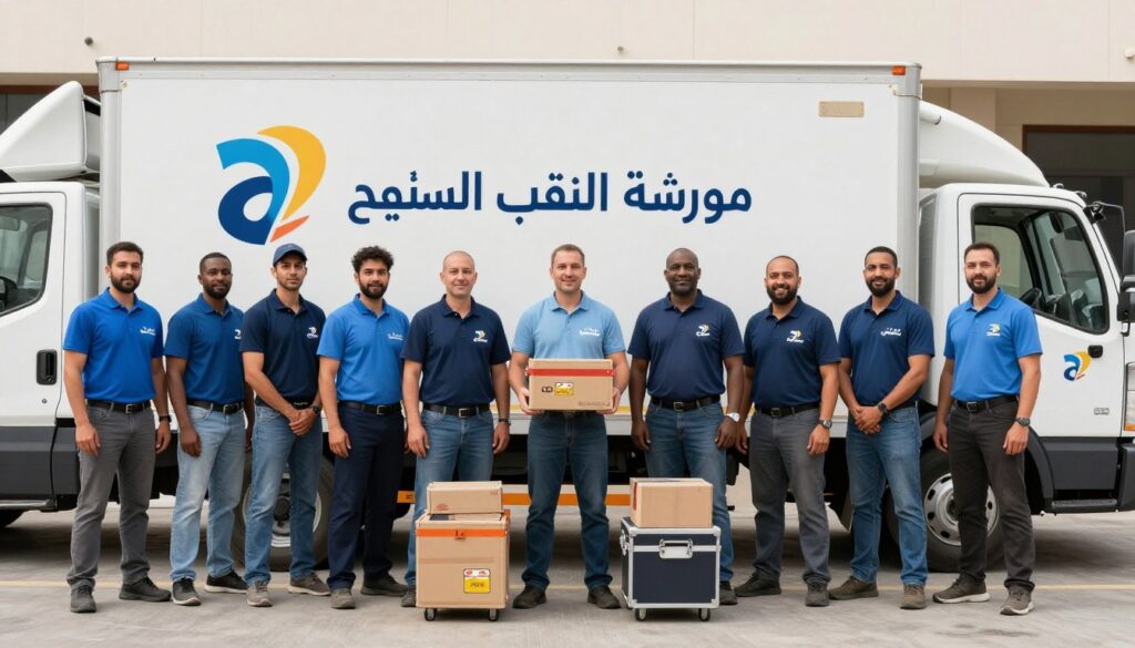 فريق عمل مؤسسة النقل السريع المتخصص في نقل عفش شقق وفلل جدة