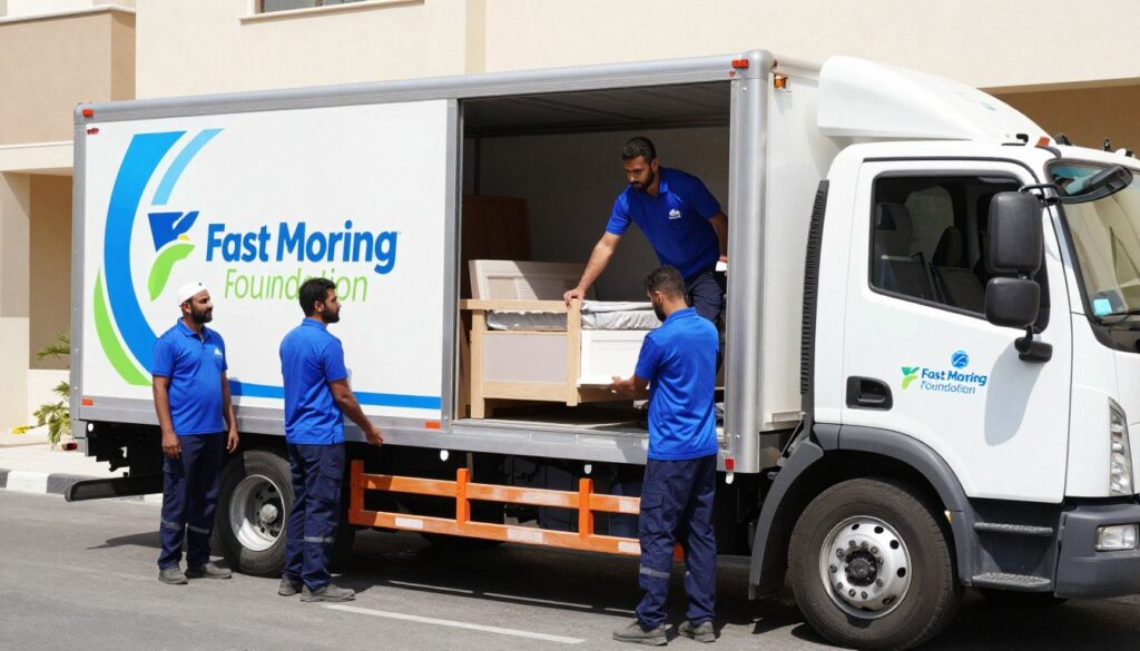 فريق مؤسسة النقل السريع يقدم خدمة متميزة لنقل العفش في جدة