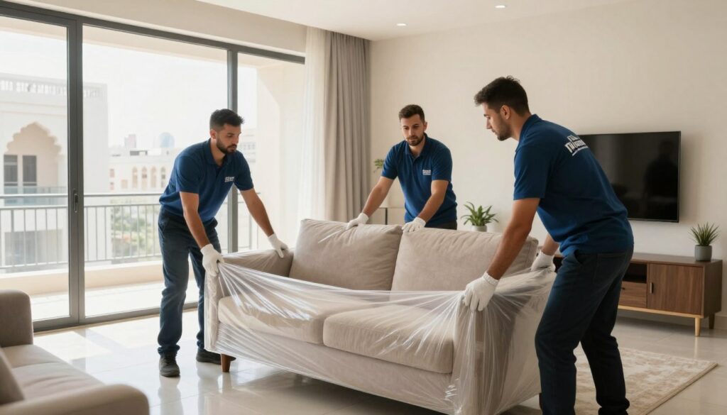 فريق مؤسسة النقل السريع يقوم بنقل عفش بجودة عالية في جدة