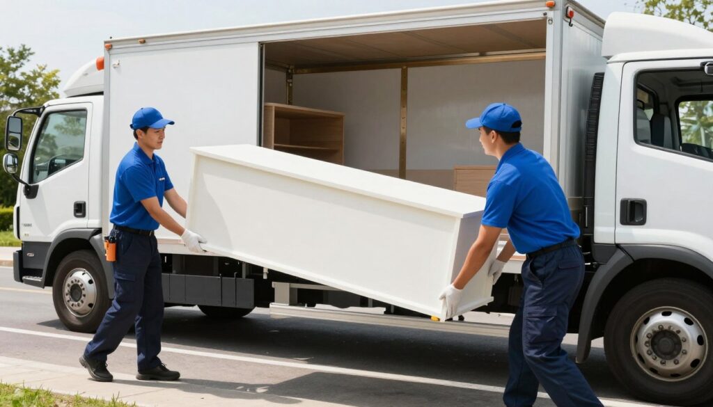 فريق مؤسسة النقل السريع يقوم بنقل عفش مضمون وسريع