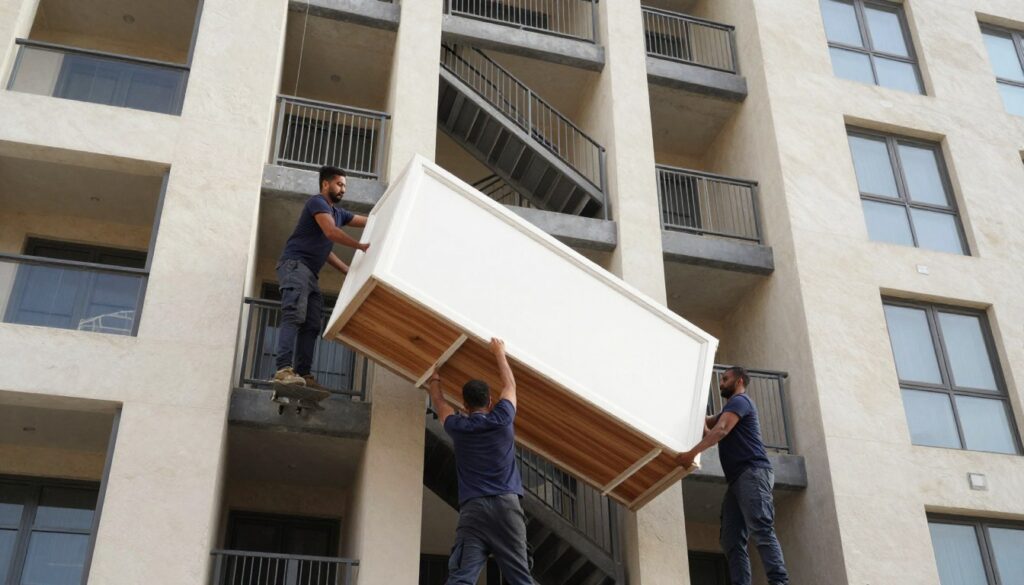 فريق نقل عفش جدة يتغلب على تحديات النقل في المباني العالية