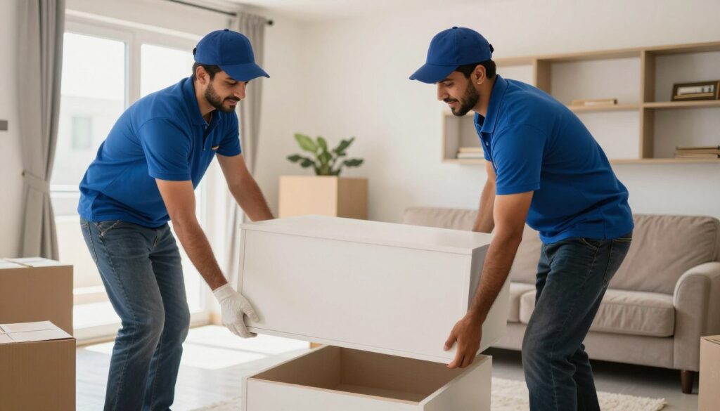 فريق نقل عفش سريع في جدة يعمل بتناغم وانسجام