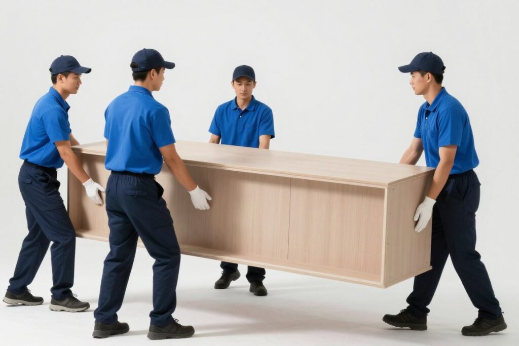 فريق نقل عفش موثوق بجدة يعمل بتناسق واحترافية