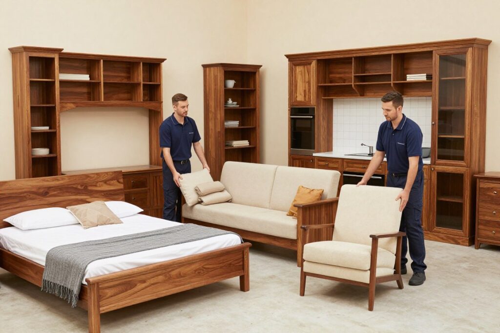 مختلف أنواع الأثاث التي تشملها خدمة نقل عفش فورية بجدة