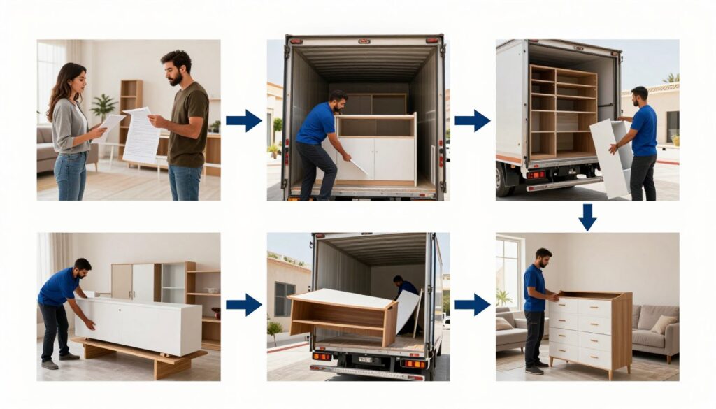 مراحل عملية نقل أثاث المنازل بجدة من التخطيط إلى التسليم النهائي