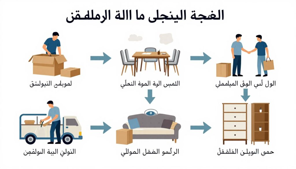 مراحل عملية نقل عفش اقتصادي بجدة