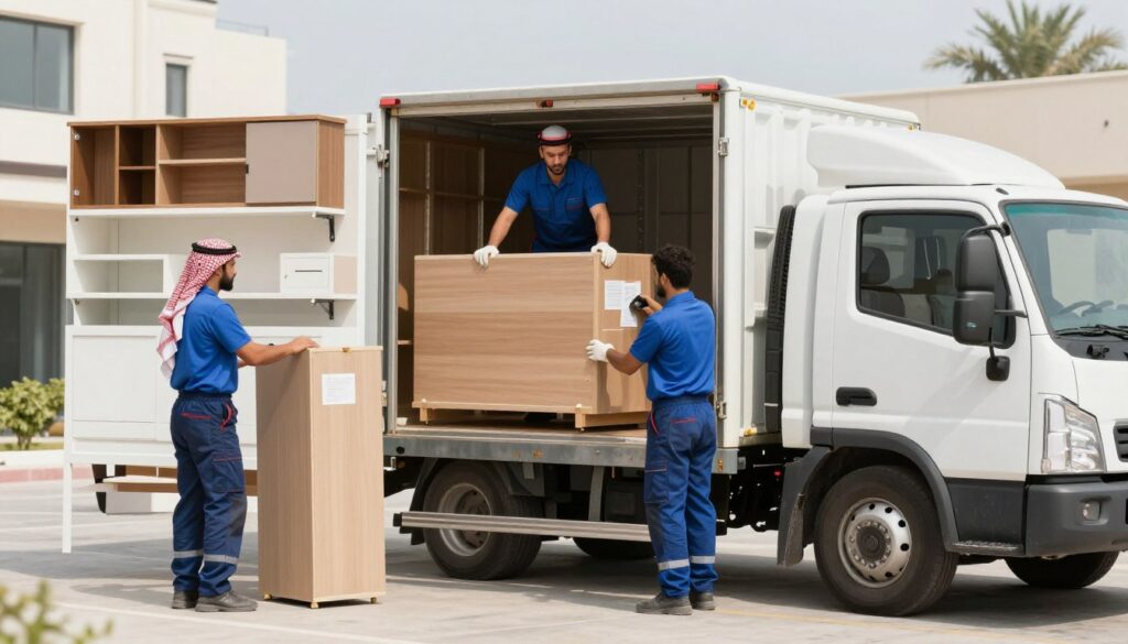 مراحل نقل العفش الاحترافي من التغليف إلى التركيب