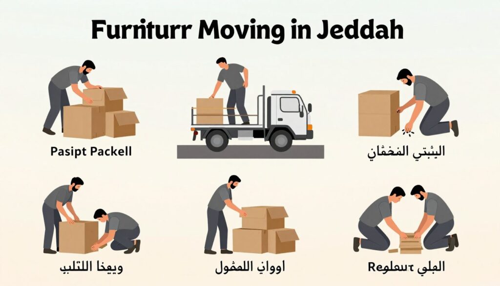 مراحل نقل العفش مع شركة نقل عفش موثوقة بجدة