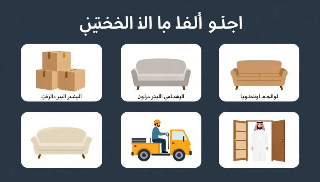 مراحل نقل عفش منازل وفلل جدة