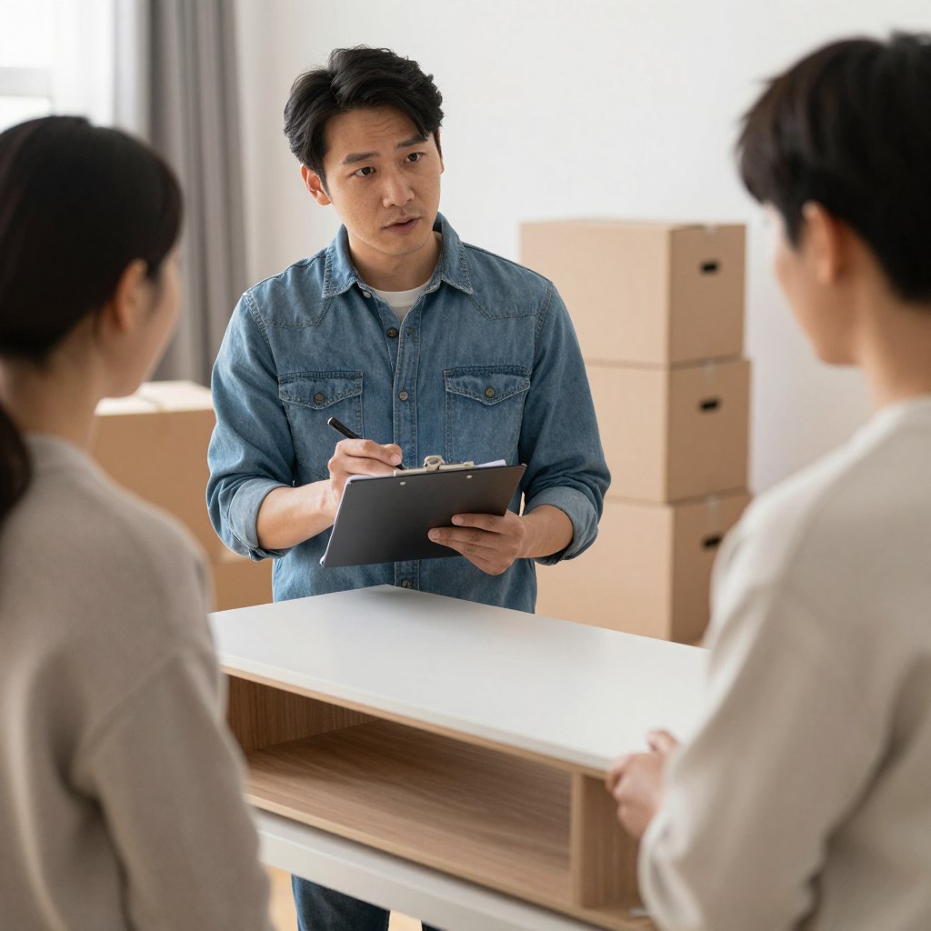 مرحلة المعاينة والتخطيط لنقل العفش