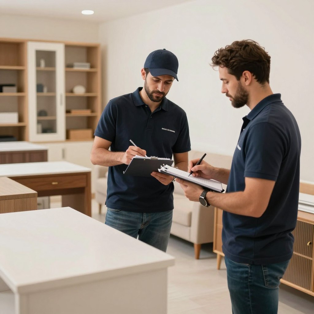 معاينة العفش قبل النقل من مؤسسة النقل السريع بجدة