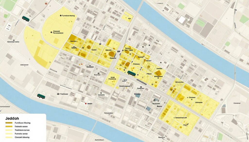 مناطق خدمة نقل الأثاث في جدة - شركة نقل أثاث معتمدة جدة