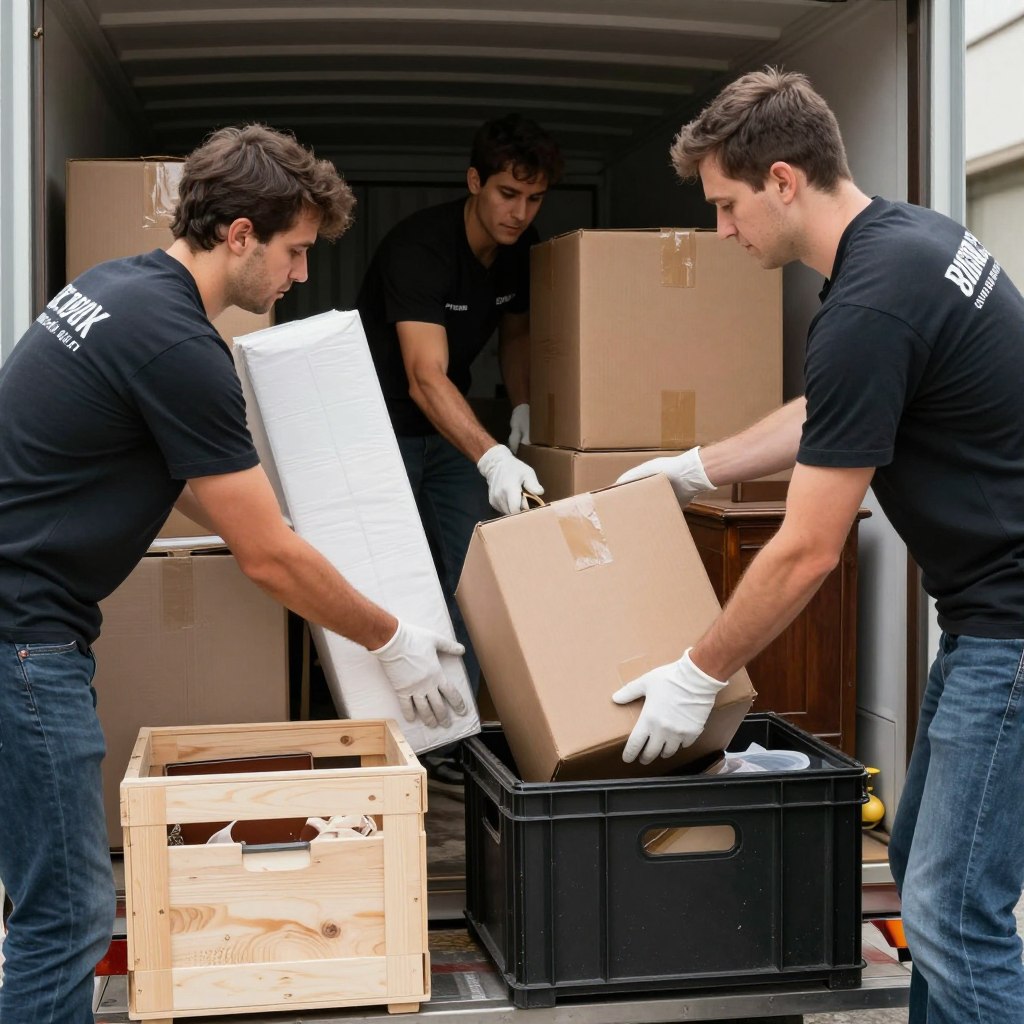 نقل التحف والقطع الثمينة بعناية فائقة