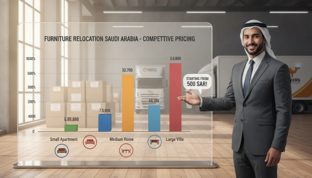 أسعار نقل العفش التنافسية
