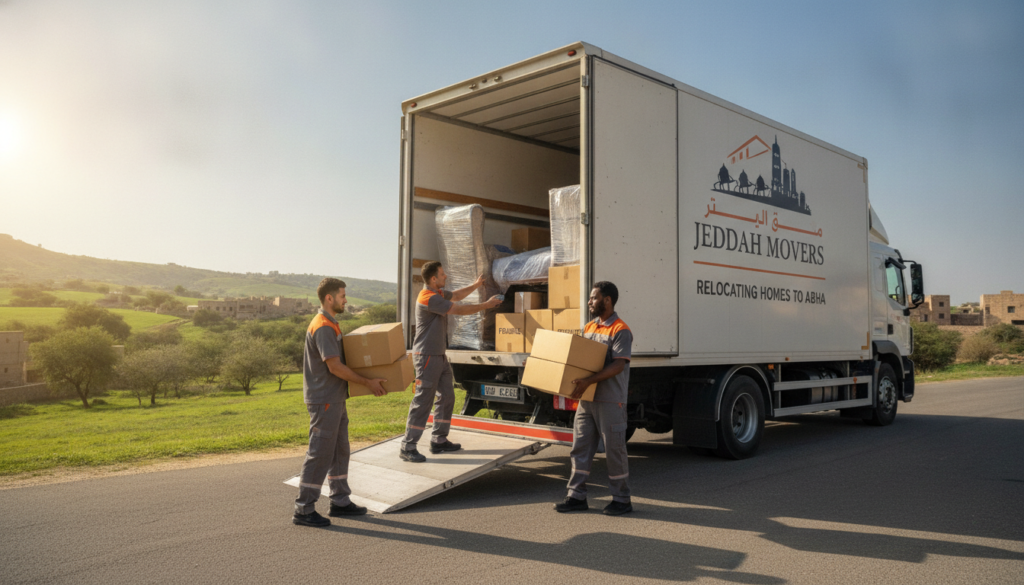 خدمات نقل عفش جدة إلى أبها
