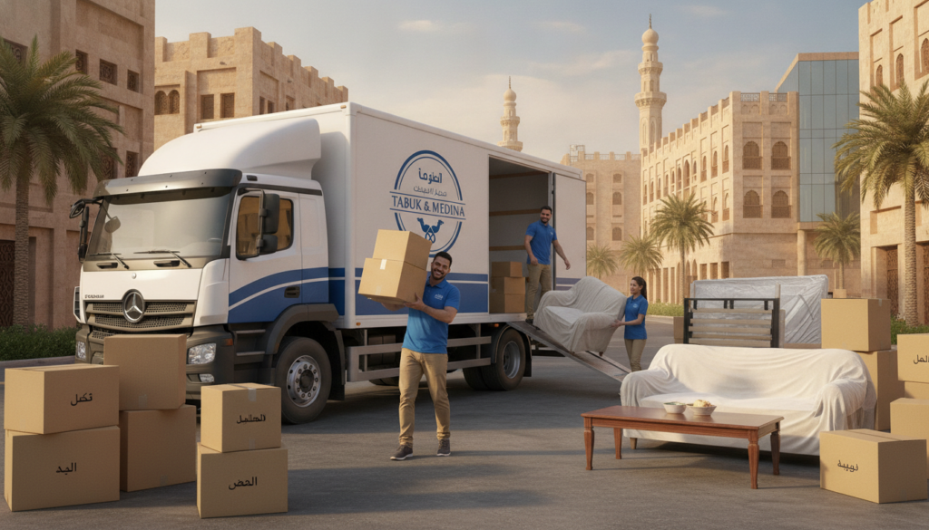 نقل عفش تبوك ونقل عفش المدينة المنورة