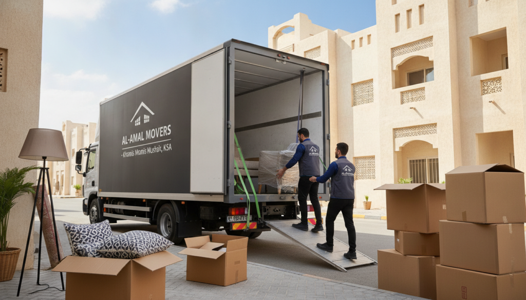 نقل عفش خميس مشيط | مؤسسة المتنقل السريع 📞 0561385806